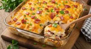 Cheesy Bacon Ranch Chicken Bake keto-friendly dish