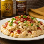 Creamy Spicy Pepper Jack Chicken served on a plate