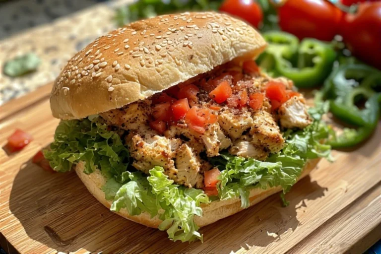 Easy Chicken Bacon Ranch Subs fresh out of the oven, sliced and ready to serve
