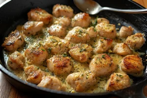 Garlic Butter Chicken Bites in 15 Minutes
