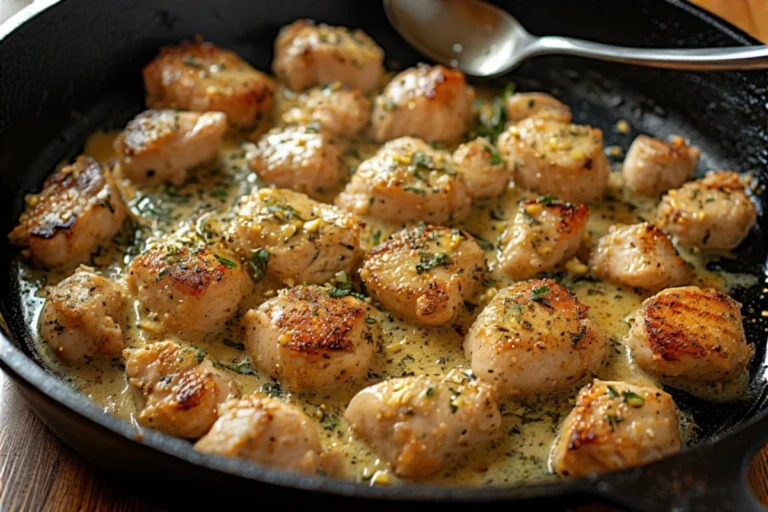 Garlic Butter Chicken Bites in 15 Minutes