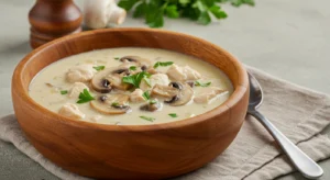 Slow cooker chicken with cream of mushroom soup