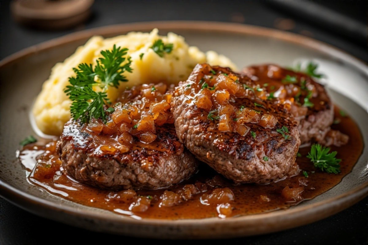 Hamburger Steaks with Onion Gravy