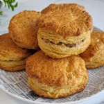 Fluffy Sausage Cheddar Biscuits fresh out of the oven