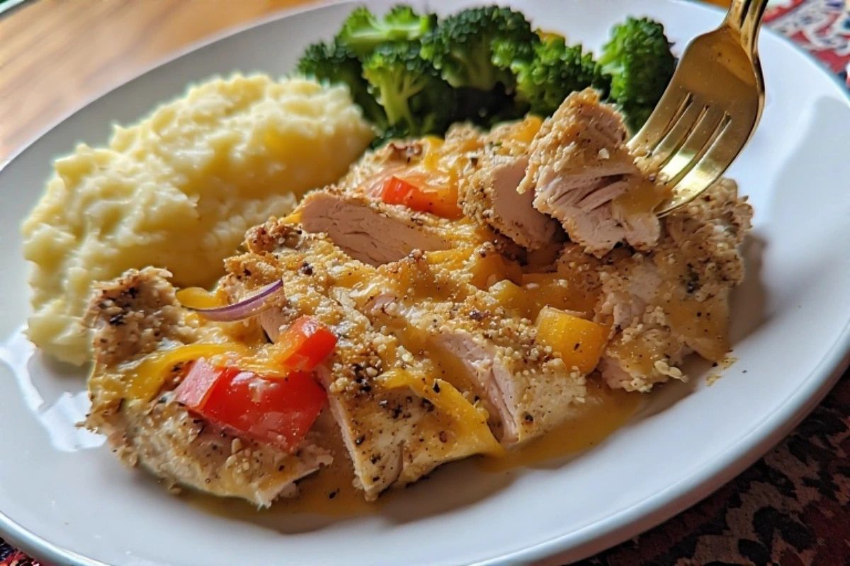 Cajun Chicken and Cheesy Grits served in a rustic bowl with garnish