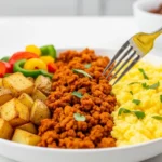 Spicy Chicken Breakfast Meal Prep Bowls
