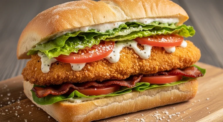 Crispy Chicken Caesar Sandwich