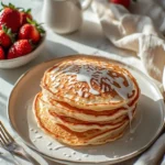 Cinnamon Roll Pancakes Recipe with Cream Cheese Glaze