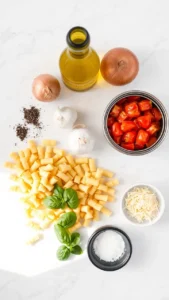 ingredients-for-a-ditalini-pasta-dish