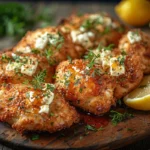 Crispy Hot Honey Feta Chicken Recipe with Spicy Honey Drizzle