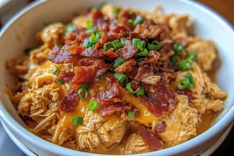 crack chicken instant pot recipe with bacon and cheese