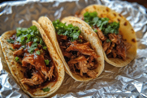 Garlic Butter Honey BBQ Chicken Tacos