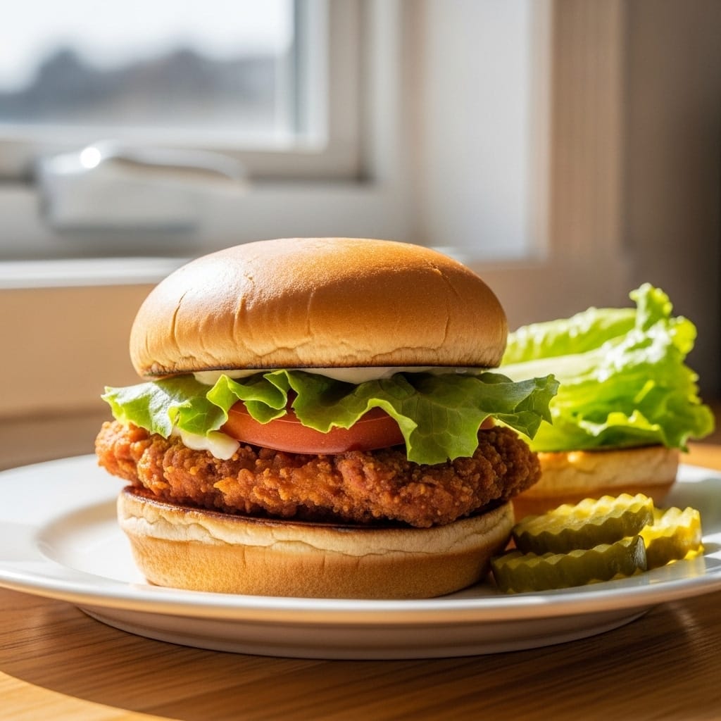 serving crack chicken instant pot on sandwich buns