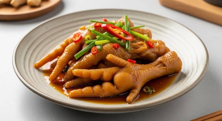 chicken feet chicken recipe served hot with spicy sauce