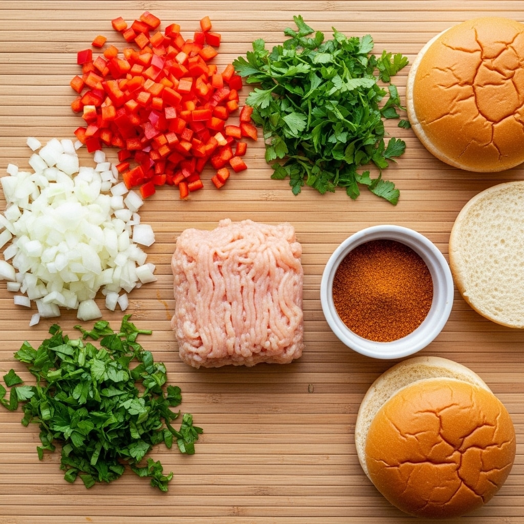 Spicy Cajun Chicken Sloppy Joes Ingredients