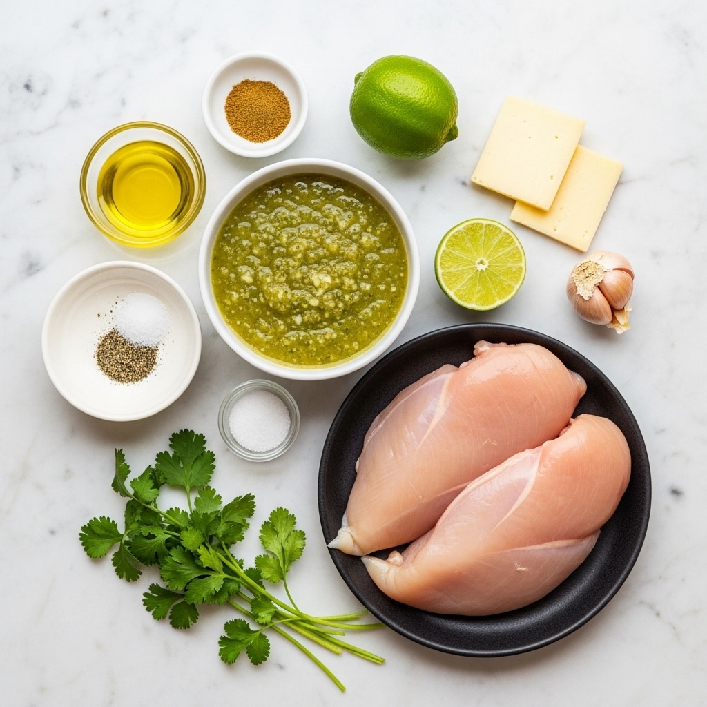 Grilled Salsa Verde Pepper Jack Chicken Ingredients