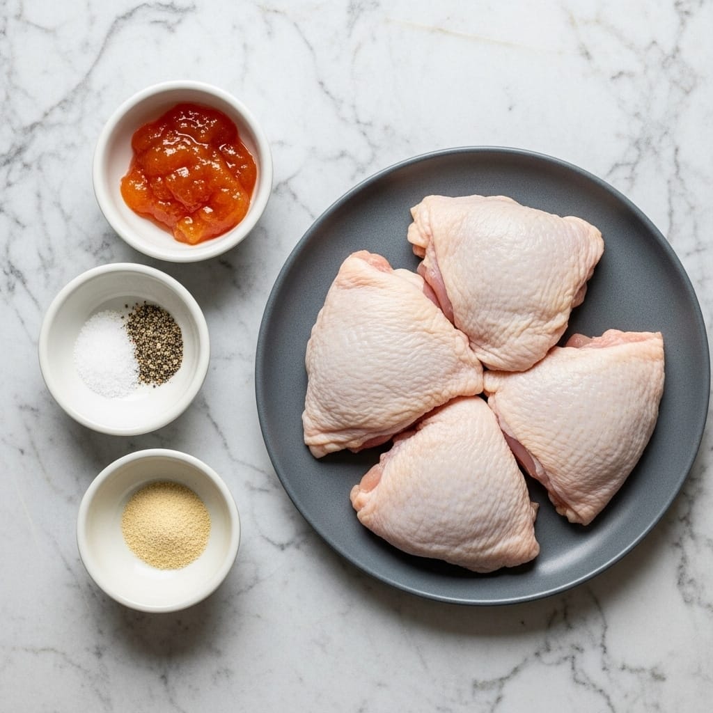 raw chicken thighs with sous vide seasonings