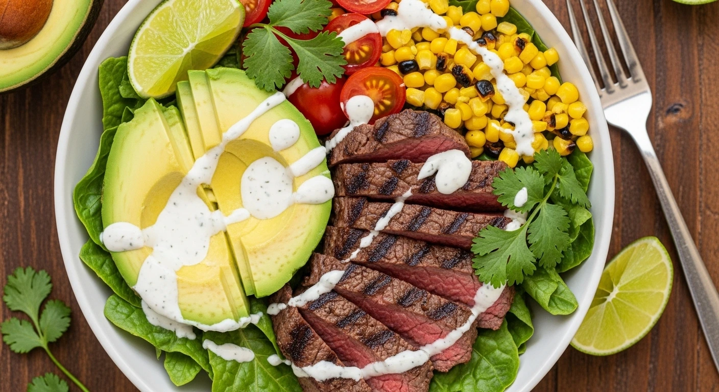 Southwest Steak and Avocado Bowl Recipe