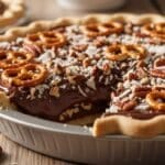 Texas Trash Pie with sweet and salty layers