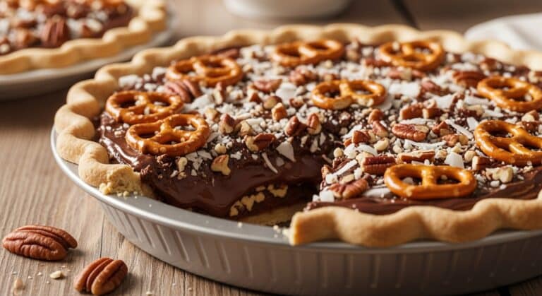 Texas Trash Pie with sweet and salty layers