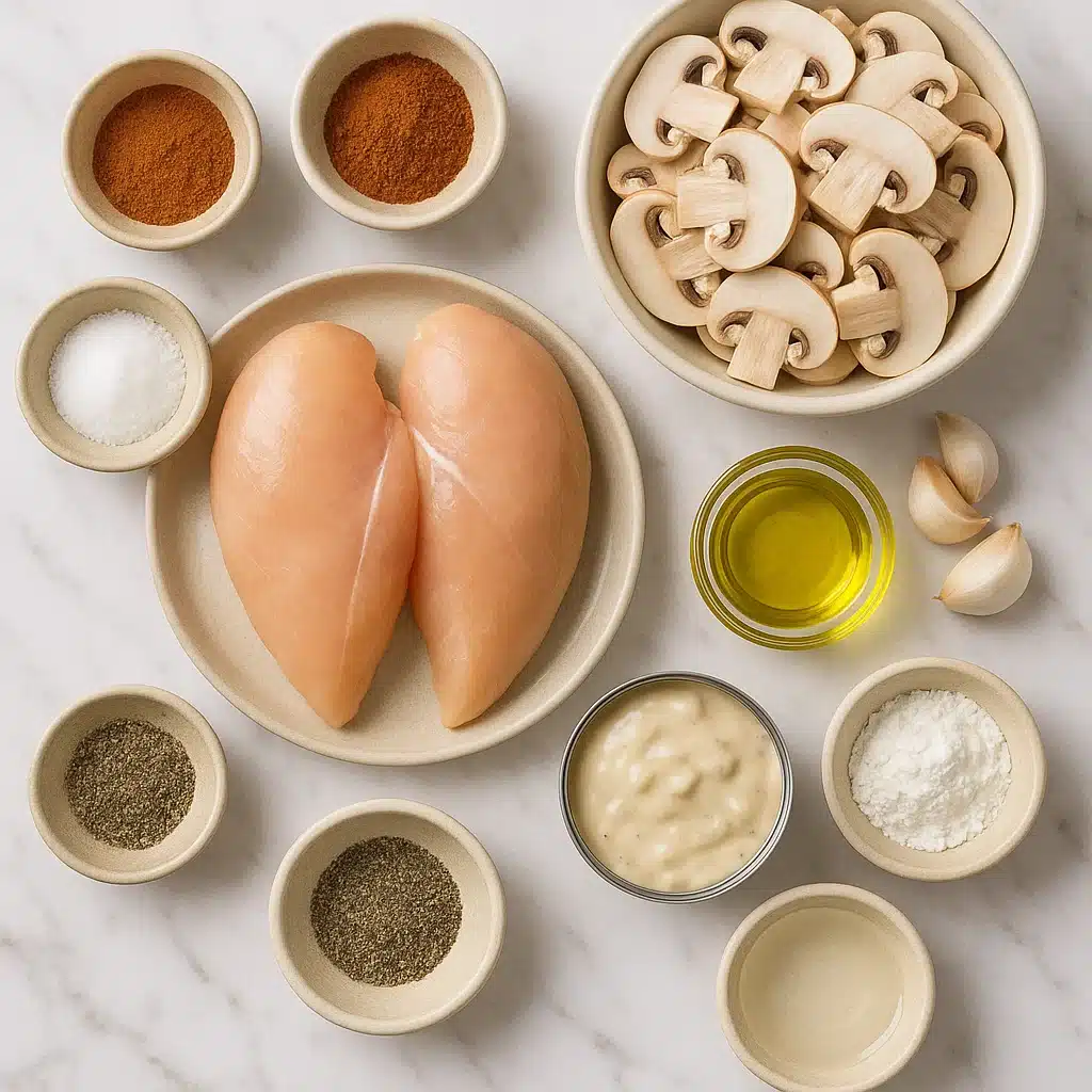 Baked chicken with cream of mushroom ingredients