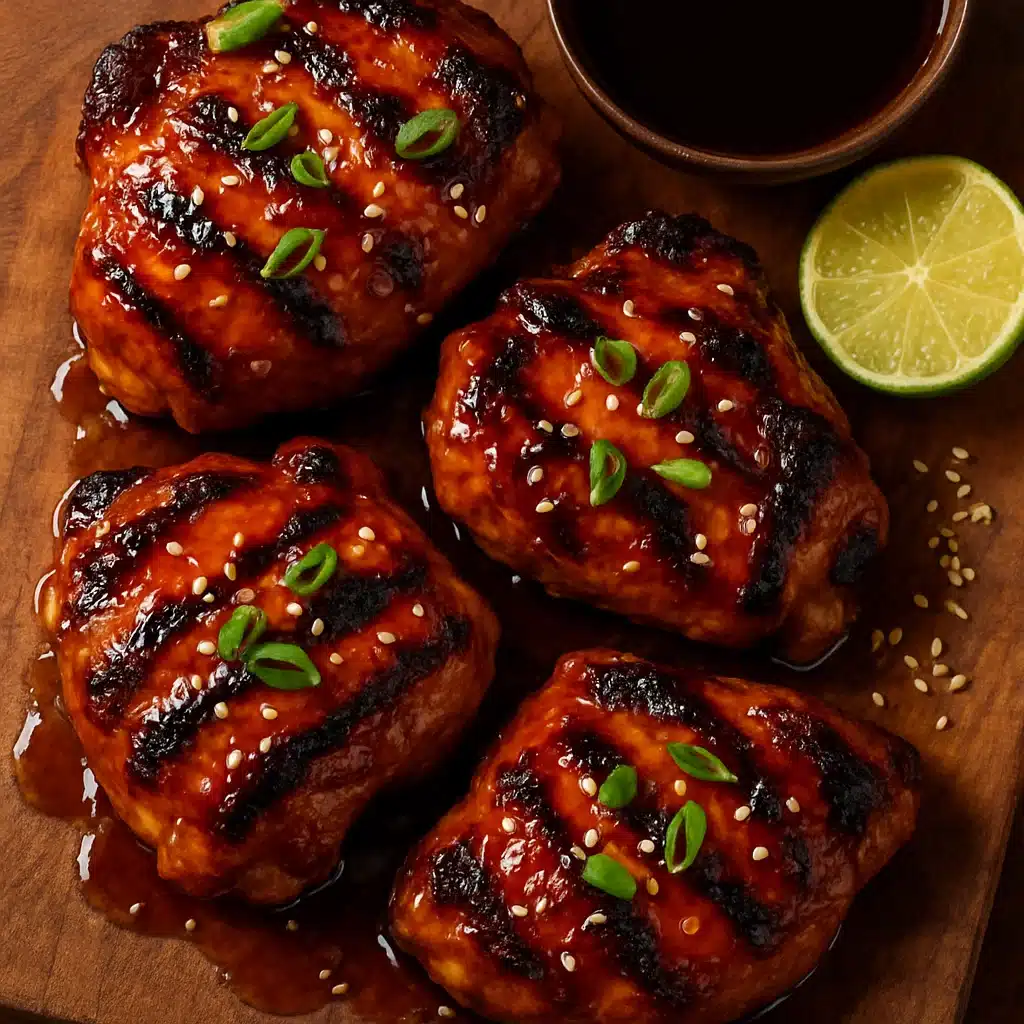 Teriyaki chicken thighs marinade grilled