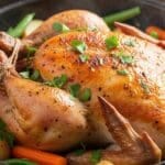 Brahma chicken in rustic backyard coop
