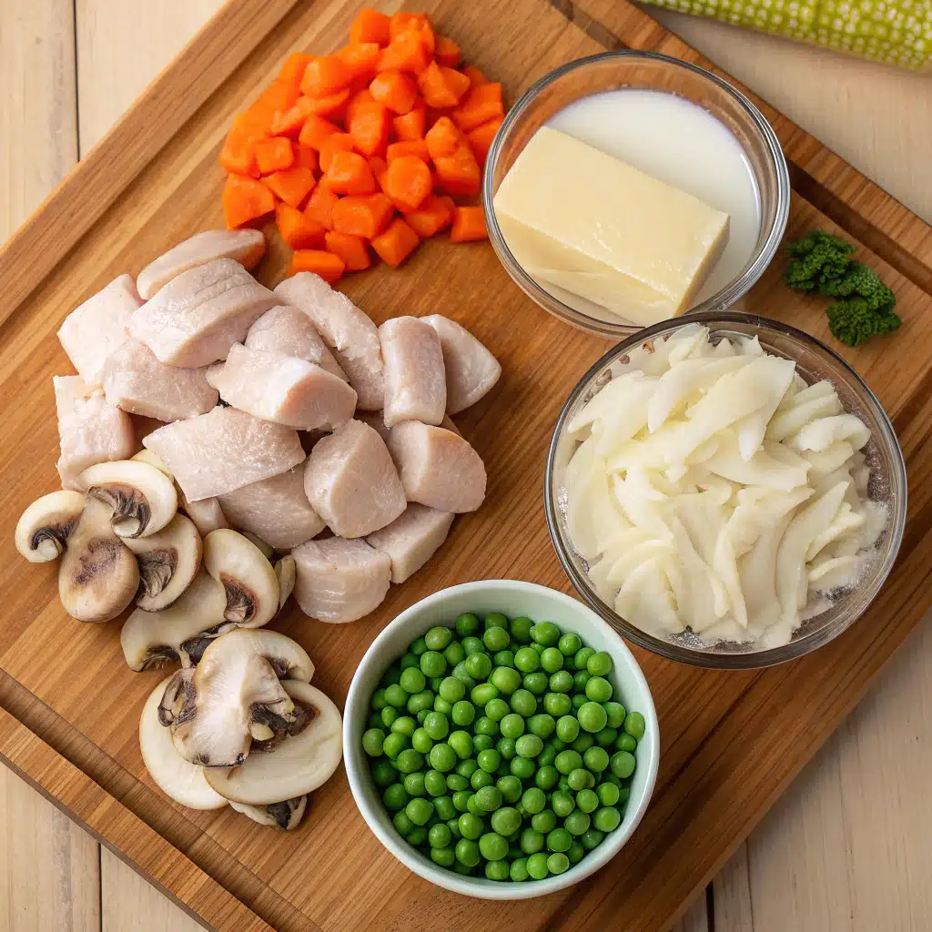 Chicken à la King ingredients