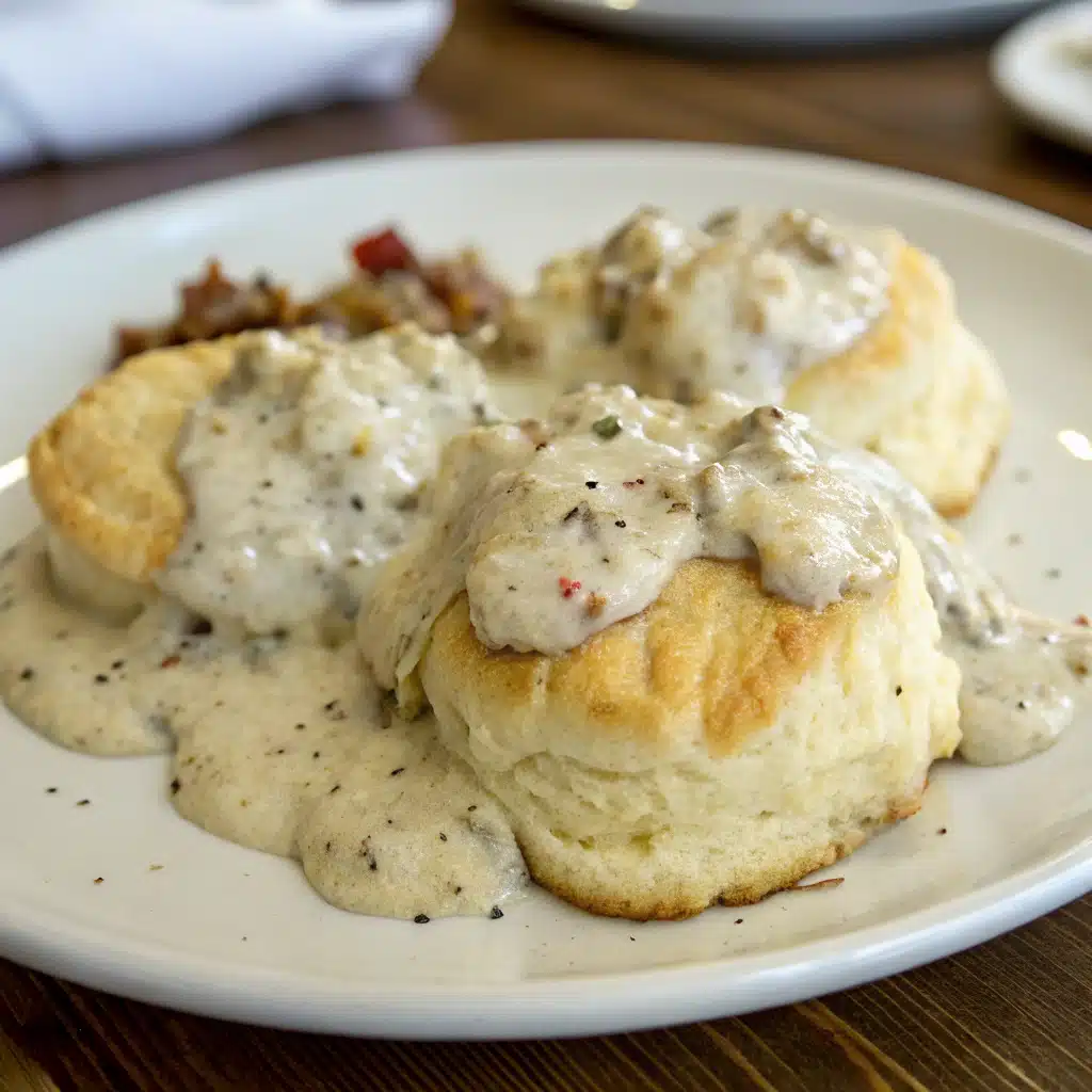 Southern Biscuits Gravy Comfort Breakfast Classic southern-biscuits-gravy-comfort-breakfast-classic
