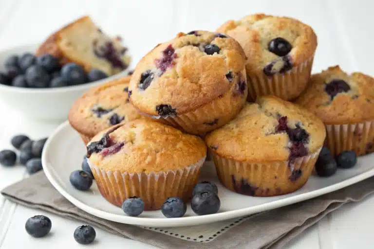 blueberry muffins featured image