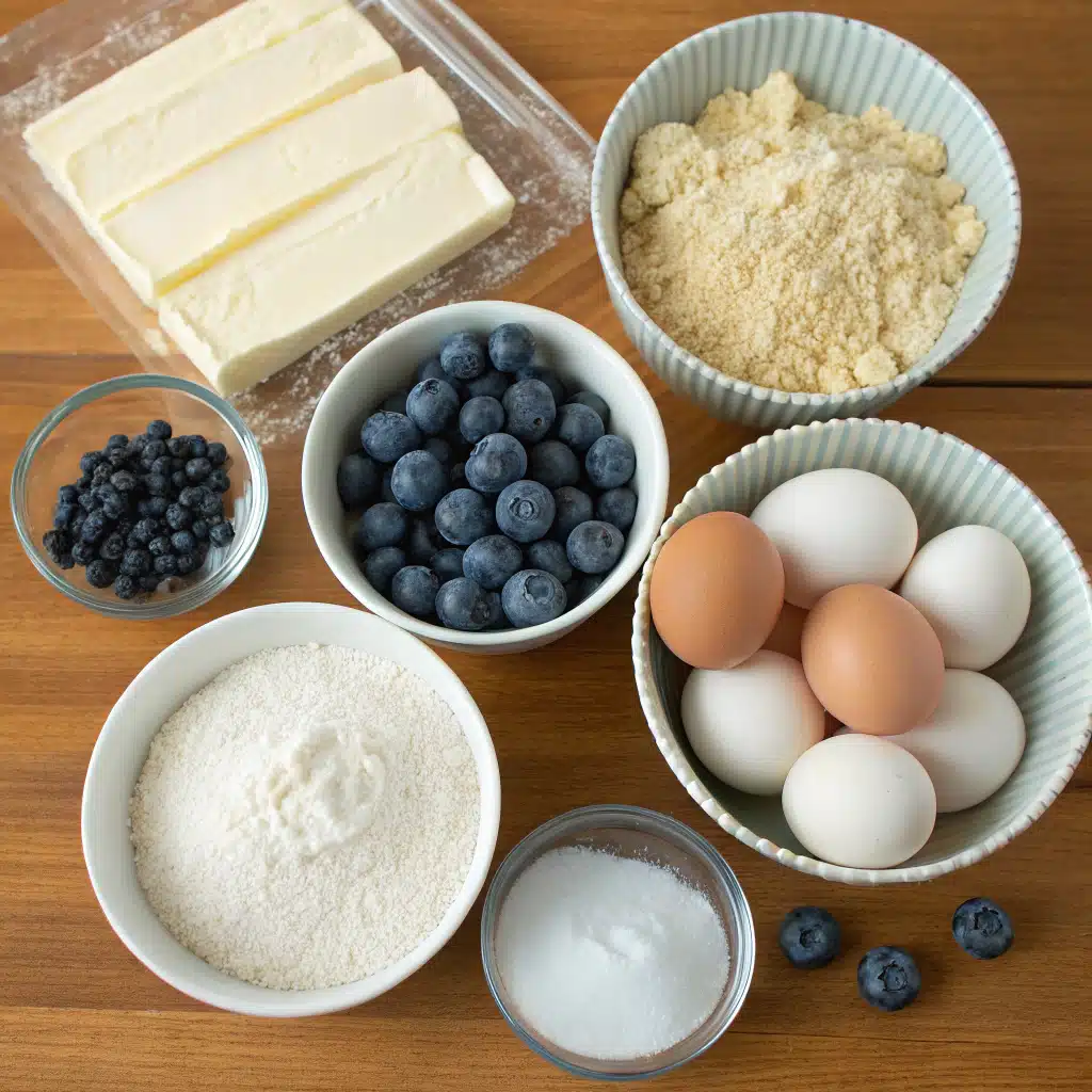 blueberry muffins ingredients