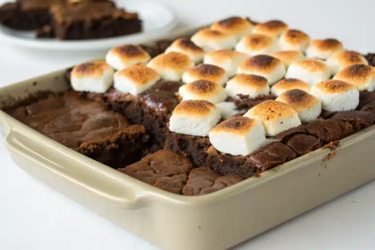 brownies with marshmallows featured image