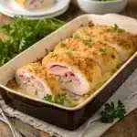 chicken cordon bleu casserole Serving