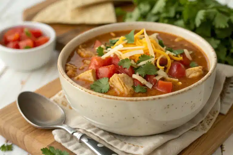chicken taco soup featured image