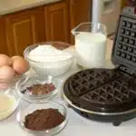 chocolate waffle recipe featured image