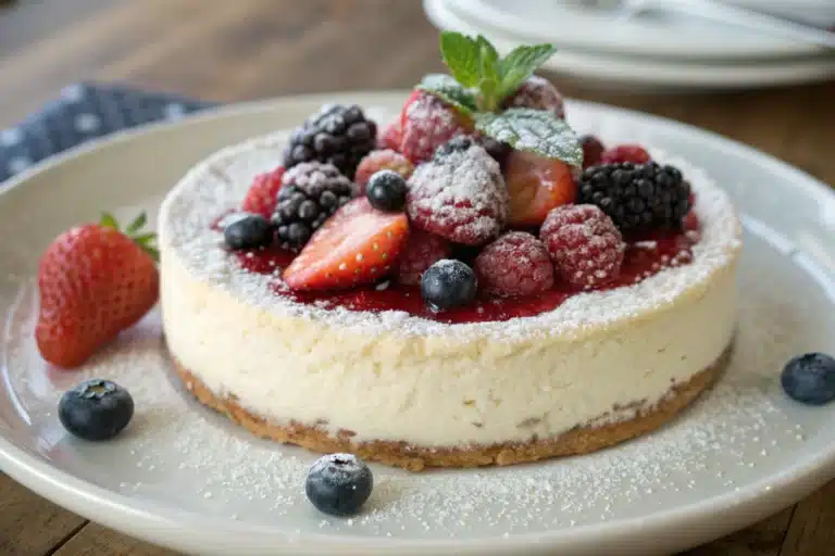 cottage cheese cheesecake featured image