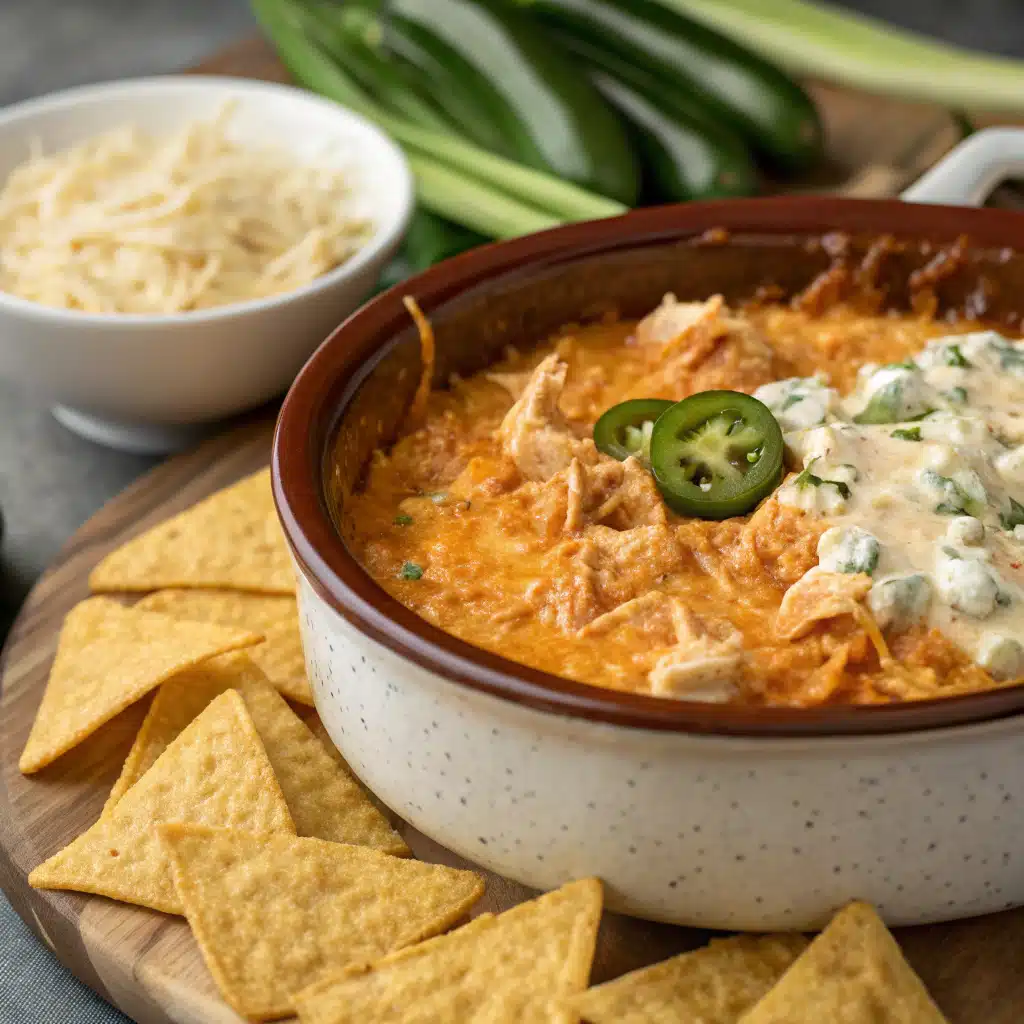 crockpot buffalo chicken dip Serving