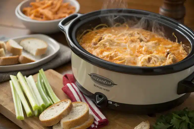 crockpot buffalo chicken dip featured image