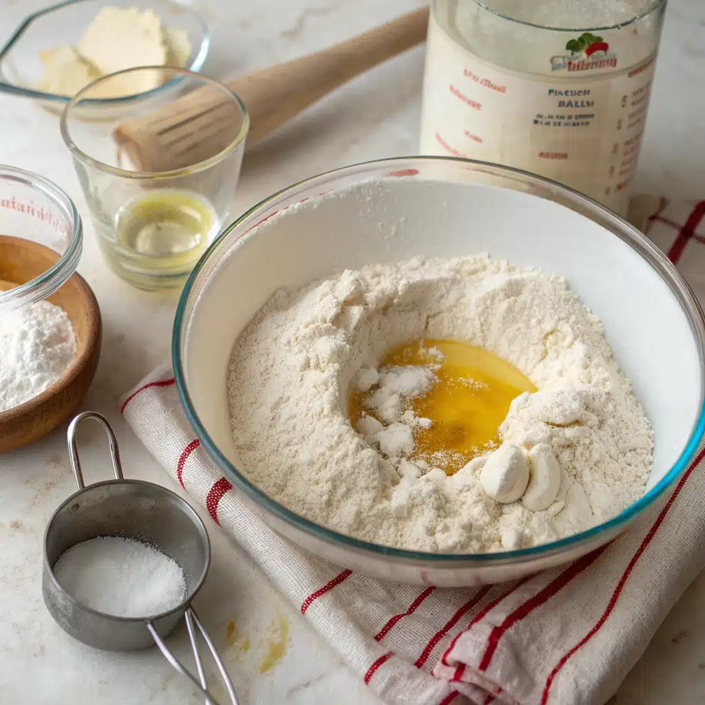 Flour tortilla recipe first step