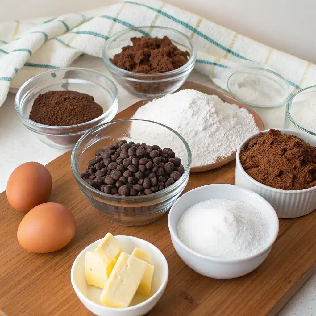 fudgy brownie recipe ingredients