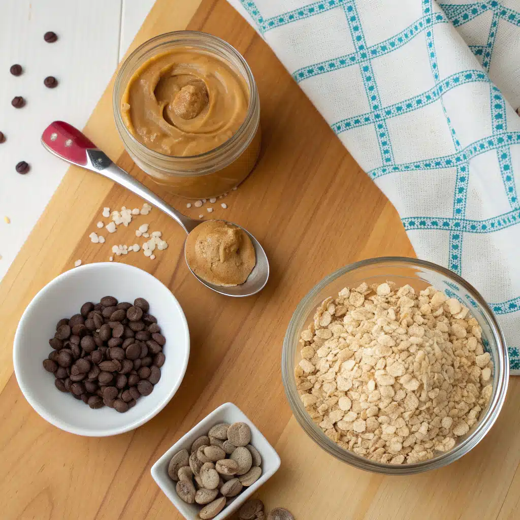Peanut butter balls recipe ingredients