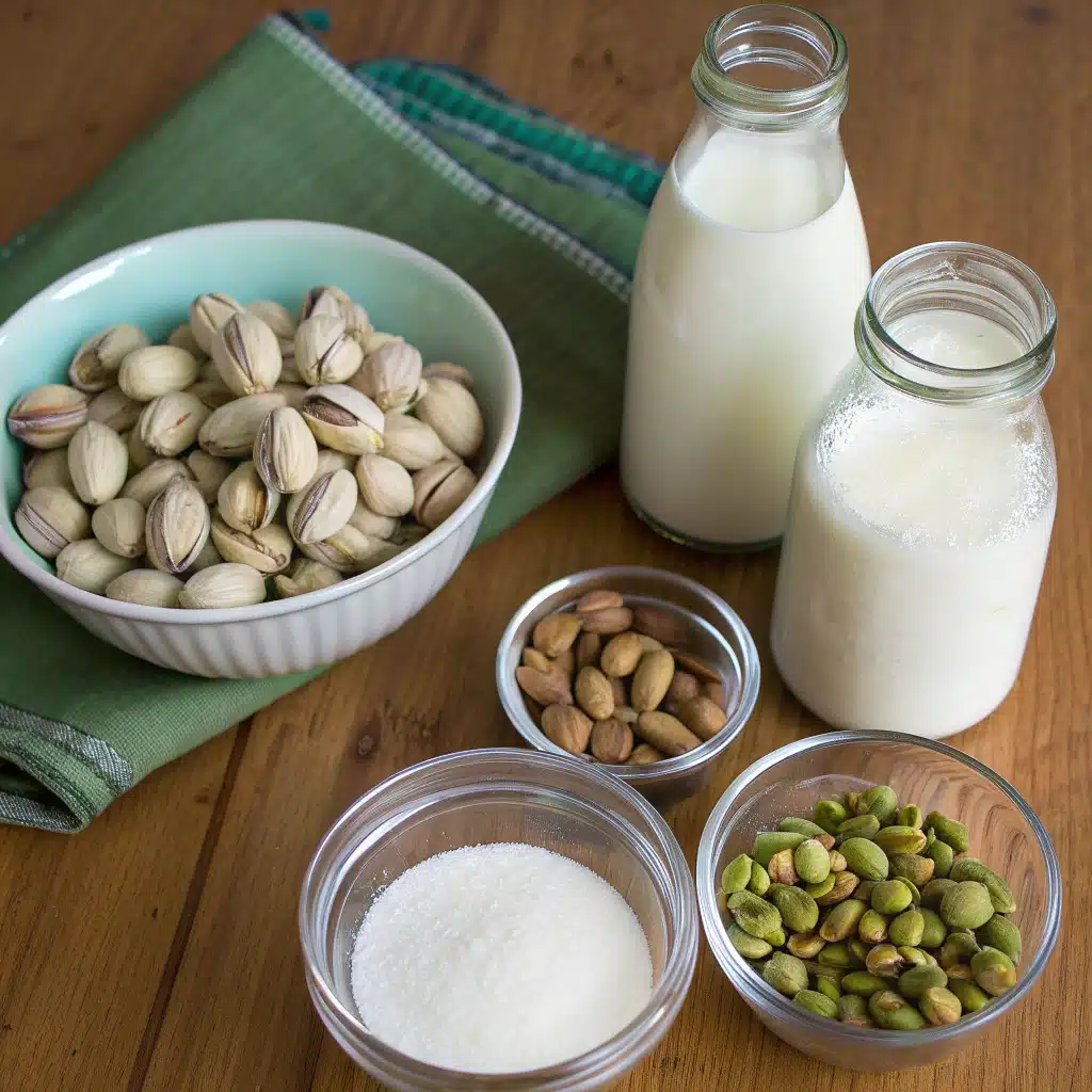 Pistachio cream recipe ingredients