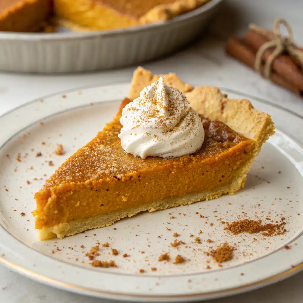 Pumpkin pie recipe serving