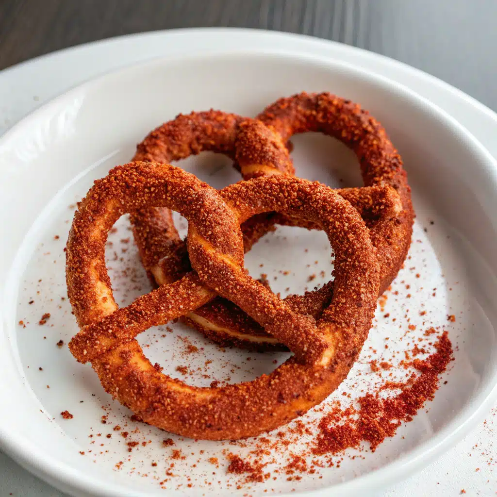 Spicy pretzel Serving