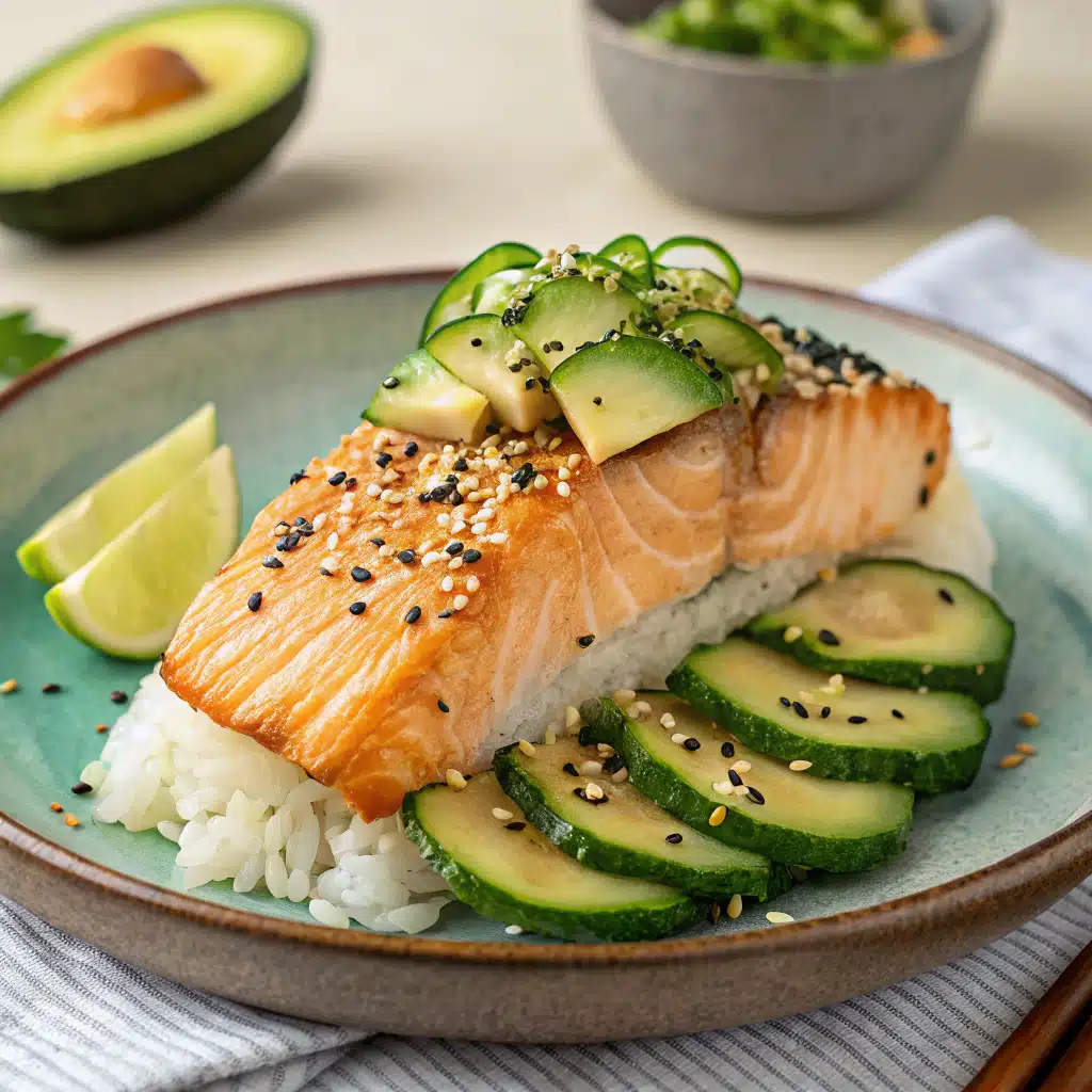 Sushi bake salmon Serving