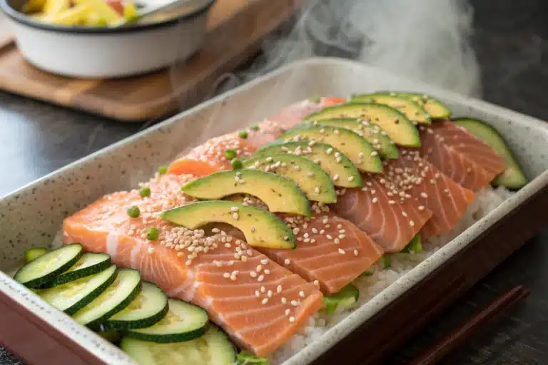sushi bake salmon featured image
