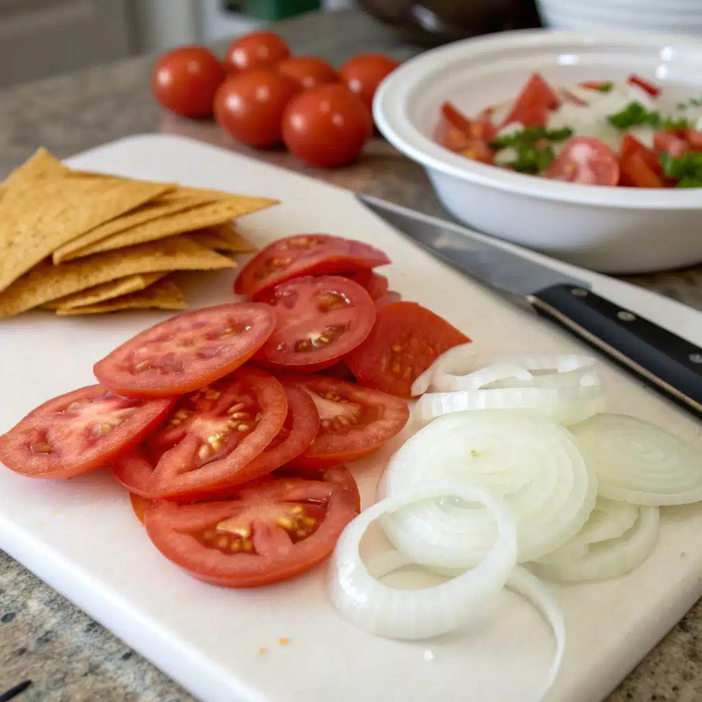 Tortilla chips first step