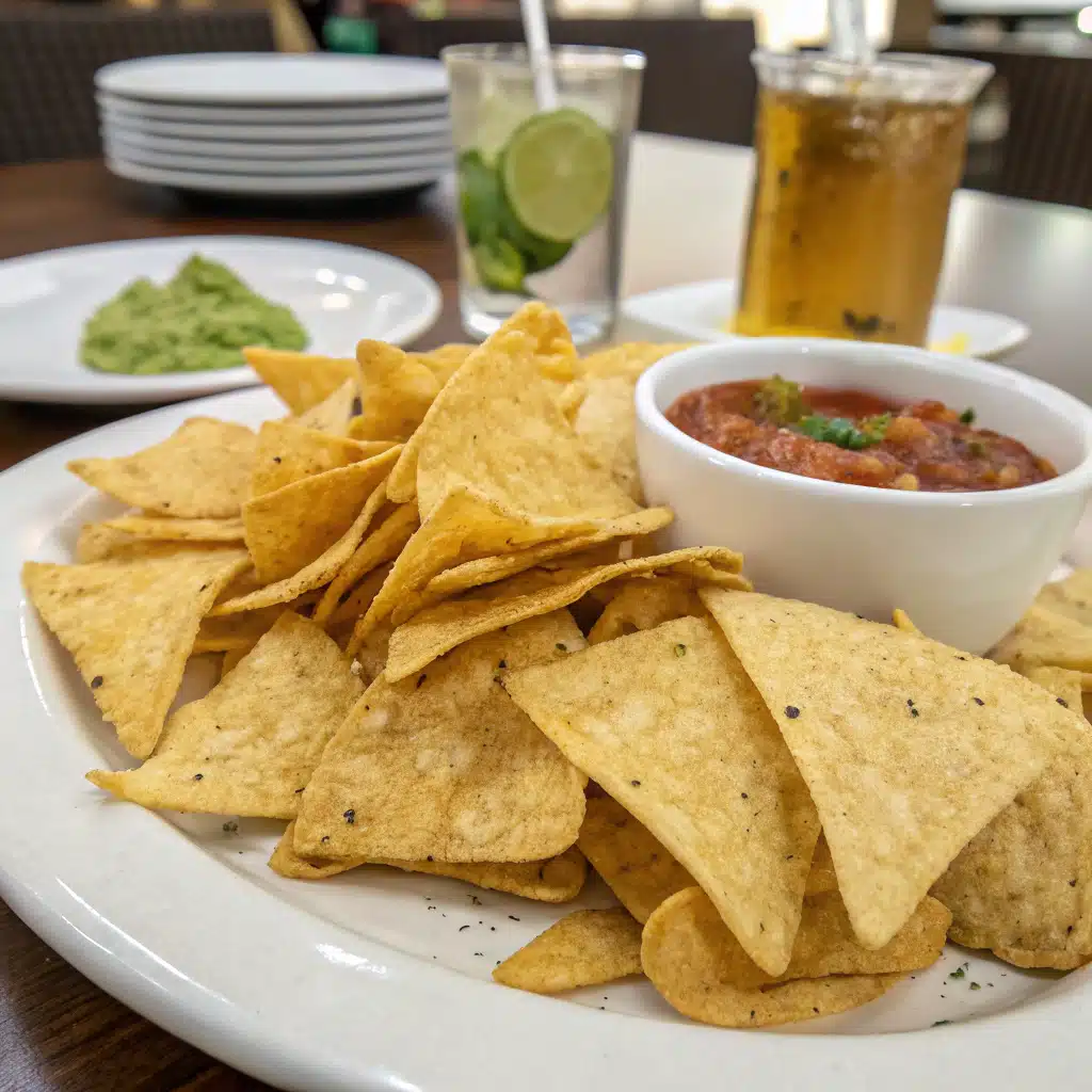 Tortilla chips serving