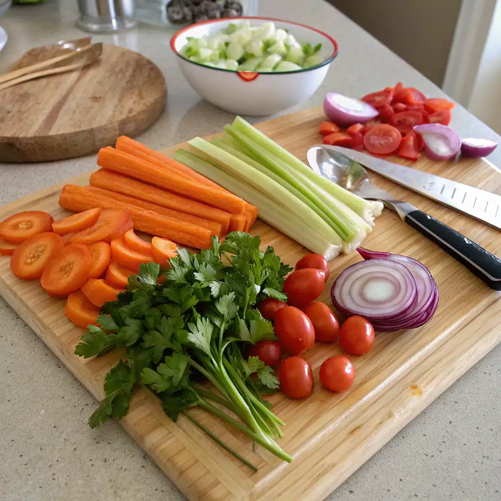 vegetable soup recipe First Step