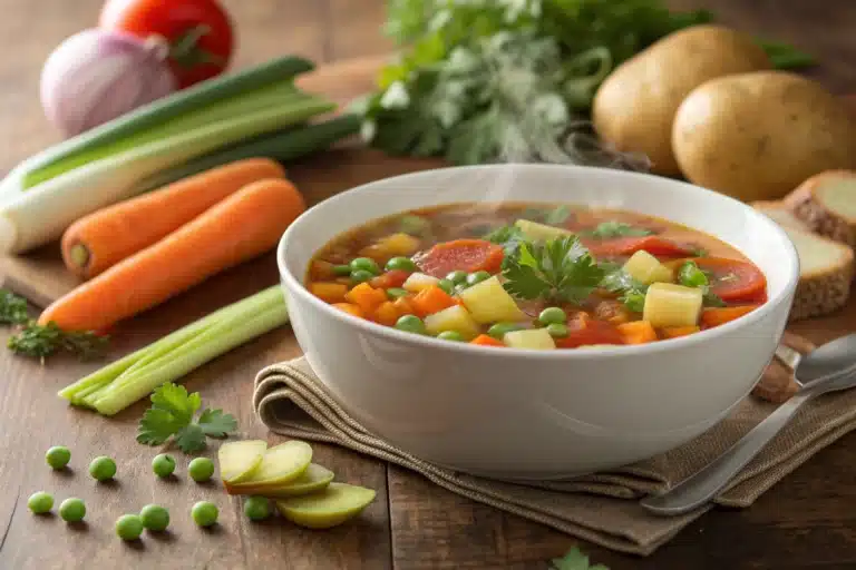 vegetable soup recipe featured image